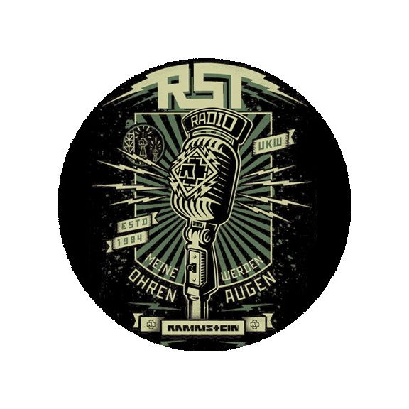 RAMMSTEIN: Radio (nagy jelvény, 3,7 cm) RAMMSTEIN: Radio (nagy jelvény, 3,7 cm)