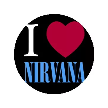 NIRVANA: I Love Nirvana (jelvény, 2,5 cm)