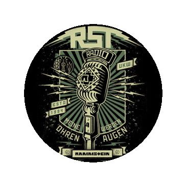 RAMMSTEIN: Radio (jelvény, 2,5 cm)