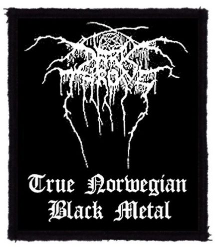 DARKTHRONE: True Norvegian Black Metal (8 cm x 9,5 cm) (felvarró)