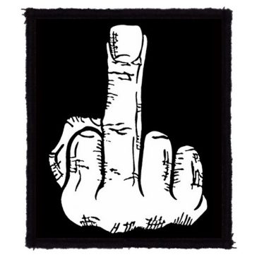 FUCK OFF: Finger (8 cm x 9,5 cm) (felvarró)