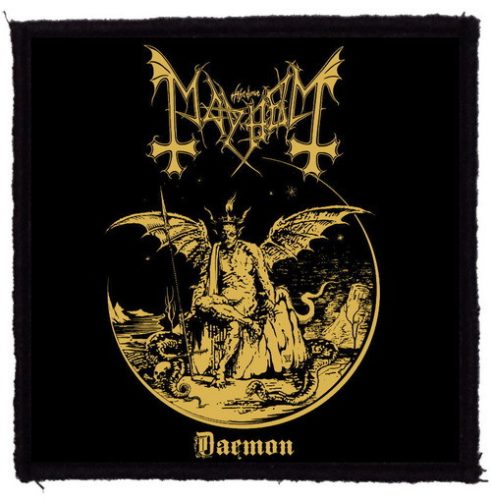 MAYHEM: Daemon (9,5 cm x 9,5 cm) (felvarró)