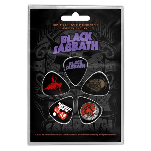 BLACK SABBATH - Purple Logo (5 db pengető, 1 mm vastag)