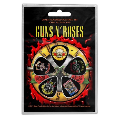 GUNS N' ROSES - Bullet Logo (5 db pengető, 1 mm vastag)