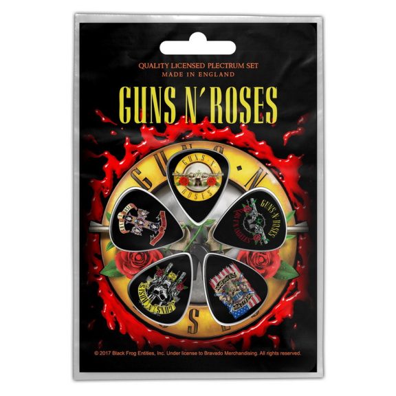 GUNS N' ROSES - Bullet Logo (5 db pengető, 1 mm vastag) GUNS N' ROSES - Bullet Logo (5 db pengető, 1 mm vastag)