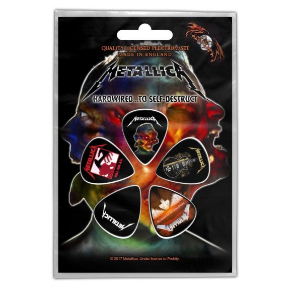 METALLICA: Hardwired (5 db pengető, 1 mm vastag) METALLICA: Hardwired (5 db pengető, 1 mm vastag)