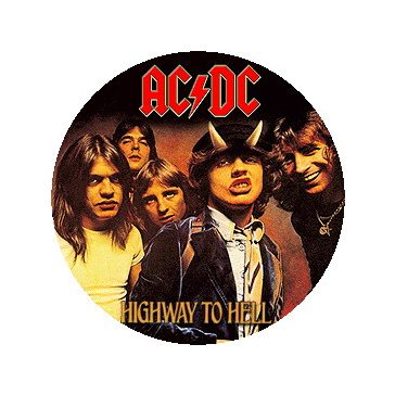 AC/DC: Highway To Hell (nagy jelvény, 3,7 cm)