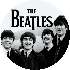 BEATLES: 1964 B/W (nagy jelvény, 3,7 cm)