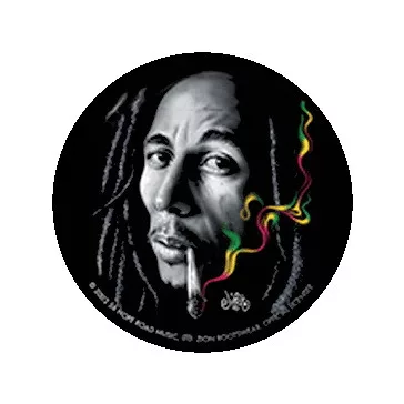 BOB MARLEY: Smoke (nagy jelvény, 3,7 cm)