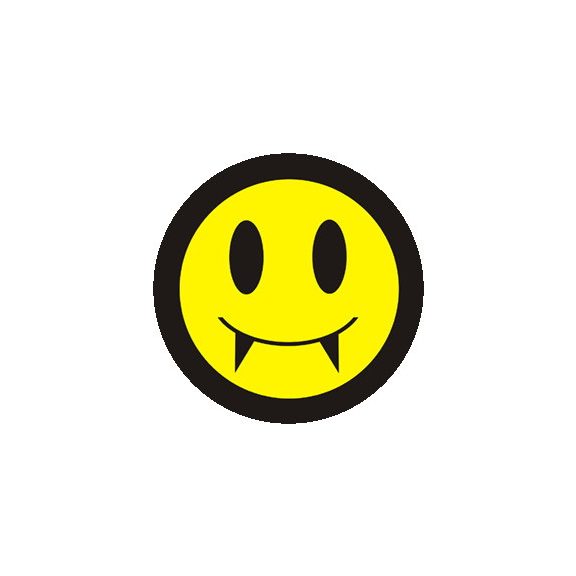 GOTH SMILEY (nagy jelvény, 3,7 cm) GOTH SMILEY (nagy jelvény, 3,7 cm)