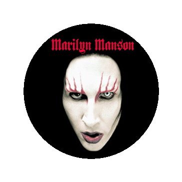 MARILYN MANSON: Face (nagy jelvény, 3,7 cm)
