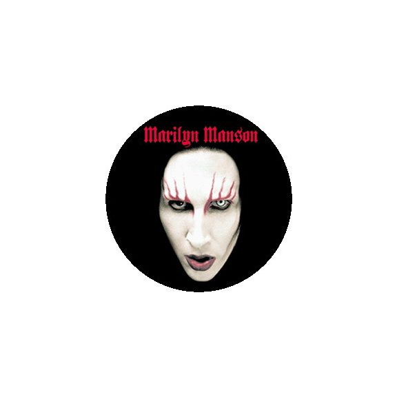 MARILYN MANSON: Face (nagy jelvény, 3,7 cm) MARILYN MANSON: Face (nagy jelvény, 3,7 cm)