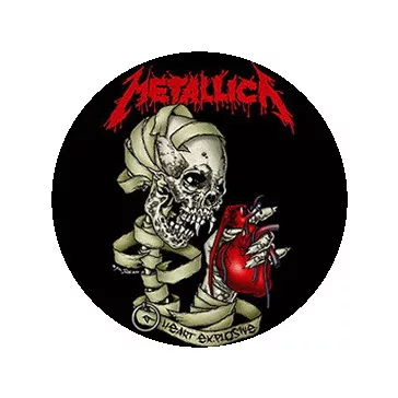 METALLICA: Heart (nagy jelvény, 3,7 cm)