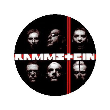RAMMSTEIN: Du hast (nagy jelvény, 3,7 cm)