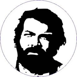 BUD SPENCER (nagy jelvény, 3,7 cm)