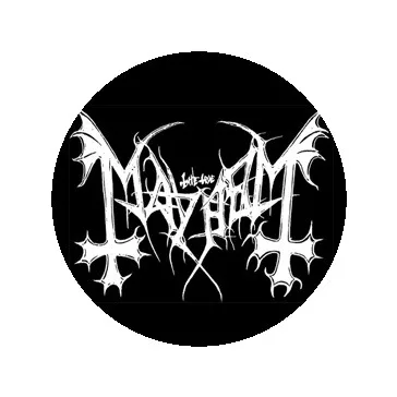 MAYHEM: Logo (nagy jelvény, 3,7 cm)
