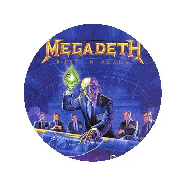 MEGADETH: Rust In Peace (nagy jelvény, 3,7 cm)