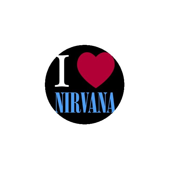 NIRVANA: I Love Nirvana (nagy jelvény, 3,7 cm) NIRVANA: I Love Nirvana (nagy jelvény, 3,7 cm)