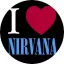 NIRVANA: I Love Nirvana (nagy jelvény, 3,7 cm)