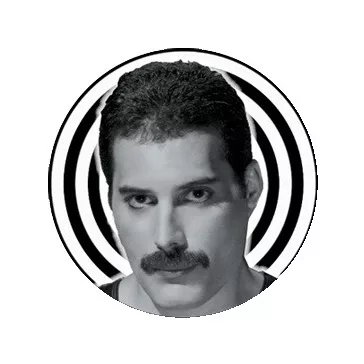 QUEEN: Freddie (nagy jelvény, 3,7 cm)