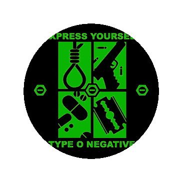TYPE O NEGATIVE: Express Yourself (nagy jelvény, 3,7 cm)