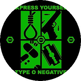 TYPE O NEGATIVE: Express Yourself (nagy jelvény, 3,7 cm)