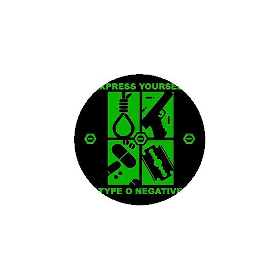 TYPE O NEGATIVE: Express Yourself (nagy jelvény, 3,7 cm) TYPE O NEGATIVE: Express Yourself (nagy jelvény, 3,7 cm)