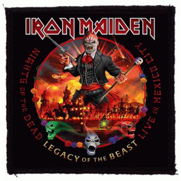   IRON MAIDEN: Nights Of The Dead (9,5 cm x 9,5 cm) (felvarró)