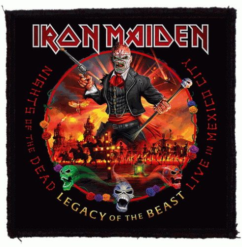 IRON MAIDEN: Nights Of The Dead (9,5 cm x 9,5 cm) (felvarró)