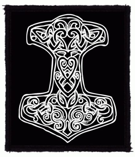 THOR HAMMER - 2. (7,5 cm x 9,5 cm) (felvarró)