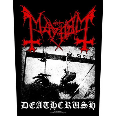 MAYHEM: Deathcrush (hátfelvarró / backpatch)