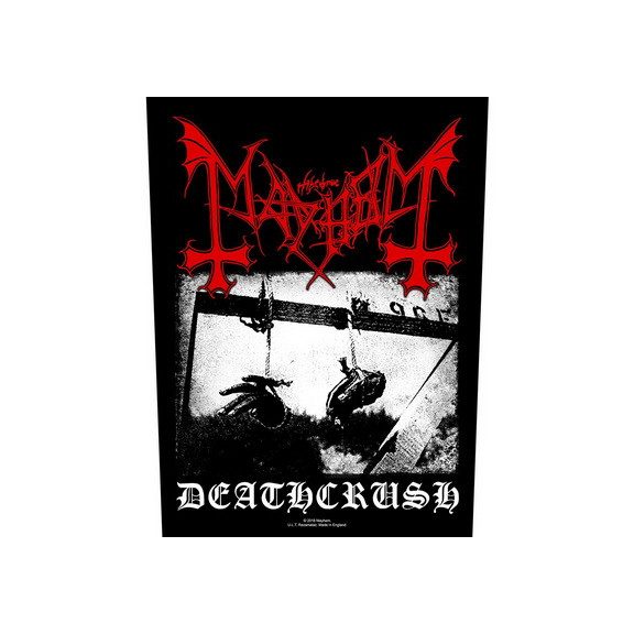 MAYHEM: Deathcrush (hátfelvarró / backpatch) MAYHEM: Deathcrush (hátfelvarró / backpatch)