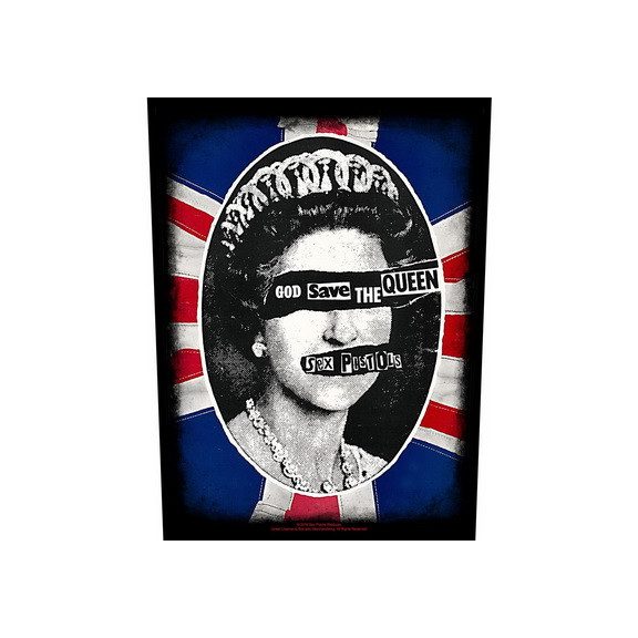 SEX PISTOLS: God Save The Queen (hátfelvarró / backpatch) SEX PISTOLS: God Save The Queen (hátfelvarró / backpatch)