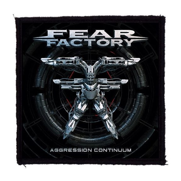 FEAR FACTORY: Aggression Continuum (9,5 cm x 9,5 cm) (felvarró) FEAR FACTORY: Aggression Continuum (9,5 cm x 9,5 cm) (felvarró)
