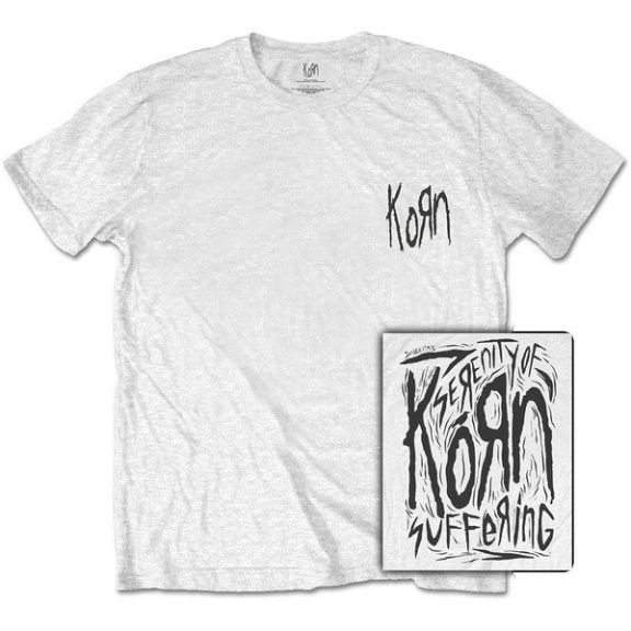 KORN: Scratched Type (white) (póló) KORN: Scratched Type (white) (póló)