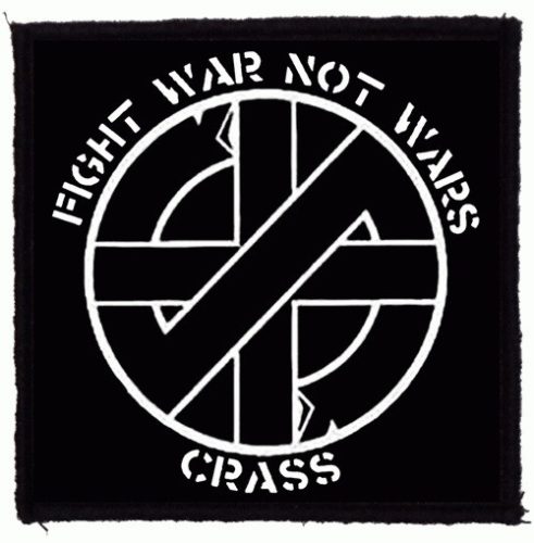 CRASS: Fight War Not Wars (9,5 cm x 9,5 cm)