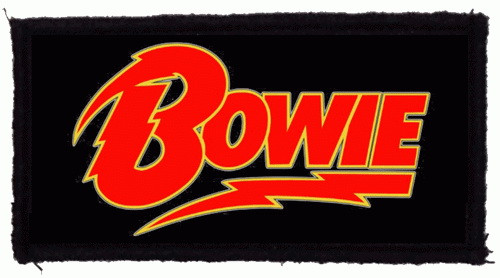 DAVID BOWIE: Bowie Logo (9,5 cm x 4,5 cm) (felvarró)