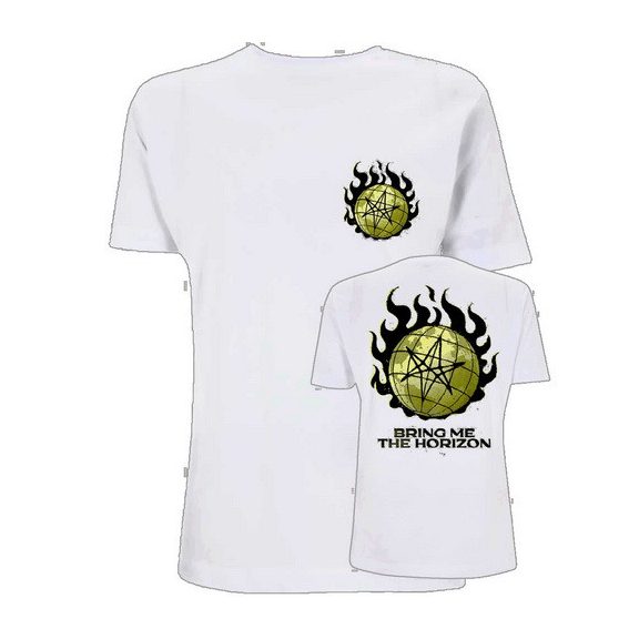 BRING ME THE HORIZON: Globe (white) (póló) BRING ME THE HORIZON: Globe (white) (póló)