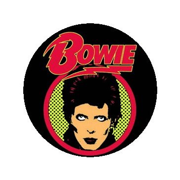 DAVID BOWIE: Bowie (nagy jelvény, 3,7 cm)