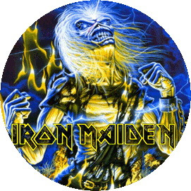 IRON MAIDEN: Live After Death (nagy jelvény, 3,7 cm)