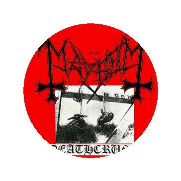 MAYHEM: Deathcrush (nagy jelvény, 3,7 cm)