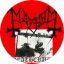 MAYHEM: Deathcrush (nagy jelvény, 3,7 cm)