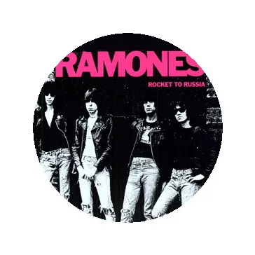 RAMONES: Rocket To Russia (nagy jelvény, 3,7 cm)