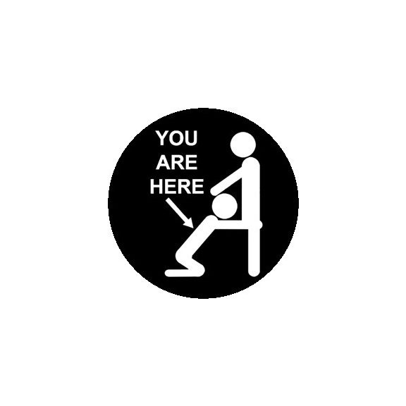 YOU ARE HERE (nagy jelvény, 3,7 cm) YOU ARE HERE (nagy jelvény, 3,7 cm)