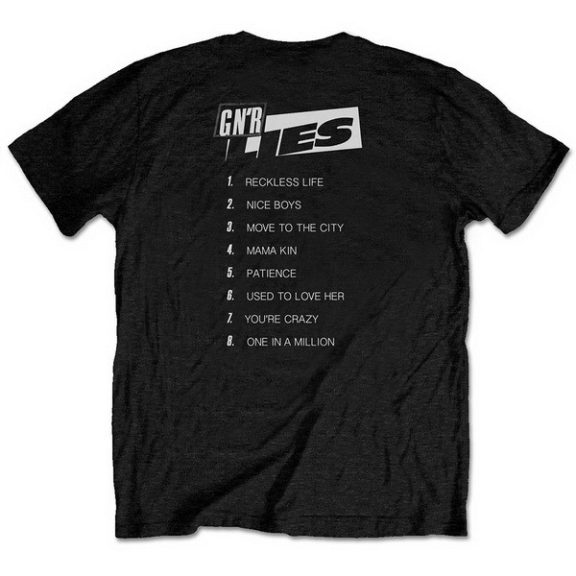 GUNS N' ROSES: Lies Track List (póló) GUNS N' ROSES: Lies Track List (póló)