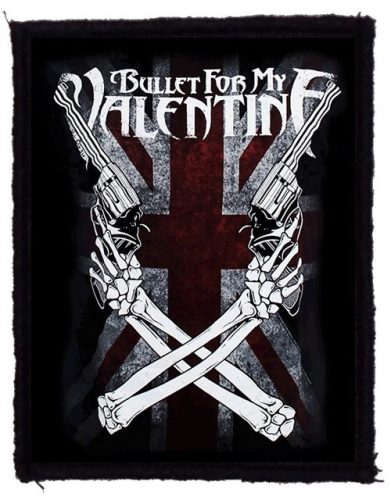 BULLET FOR MY VALENTINE: Cross Guns (9 cm x 12 cm) (felvarró)