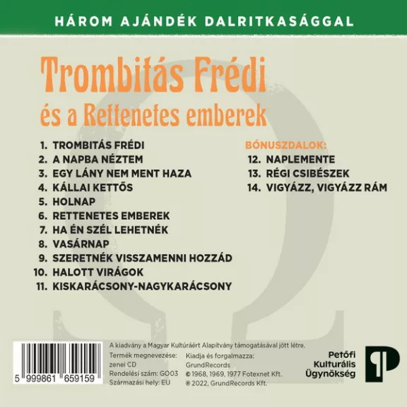 OMEGA: Trombitás Frédi és a rettenetes emberek(CD, +3 bónusz, 2022)