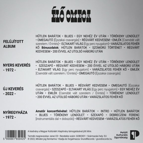 OMEGA: Élő Omega (4CD, 2022) OMEGA: Élő Omega (4CD, 2022)