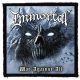 IMMORTAL: War Against All (9,5 cm x 9,5 cm) (felvarró)