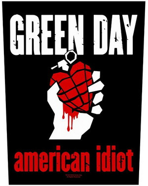 GREEN DAY: American Idiot (hátfelvarró / backpatch)